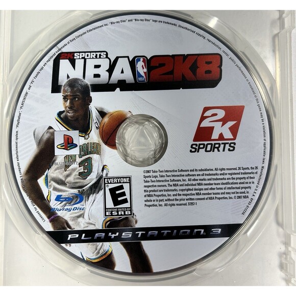 NBA 2K8 Sony PlayStation 3 Chris Paul 2K Games Complete with Manual Tested - Picture 5 of 8